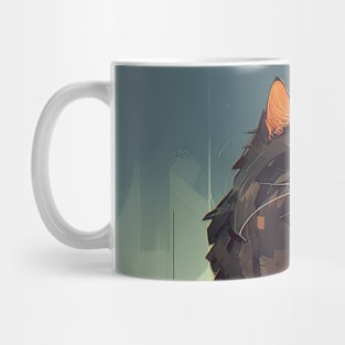 Majestic Beutiful Cat Modern Art Mug